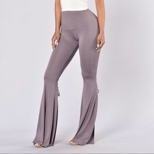 High waisted pants FashionNova lavender watch me